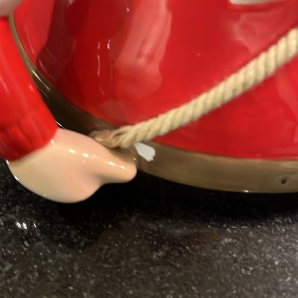 Santa Cowboy Cookie Jar Replacement LID - Department 56 - Picture 5 of 6